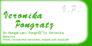 veronika pongratz business card